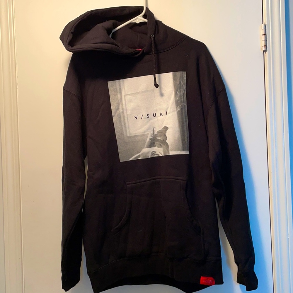 Black Visual hoodie , Large
